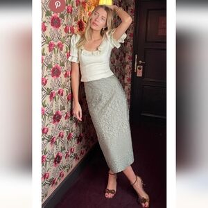 Antonio Melani × Courtney Grow Jade Skirt Size 2 NWOT